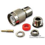 1536 RF/同軸 TNC プラグ ストレート 50 Ω クランプ MULTICOMP