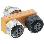 スプリッター M12 コネクタ 2ポート Lumberg Automation