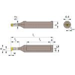 ミニ 小径溝入れ加工用ホルダー LB106～ HORN