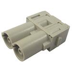 09140022641. ヘビー デューティー インサート プラグ 2POS ネジ ハーティング