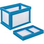 KUNIMORI プラスチック折畳み コンテナ パタコン N-150 ブルー 折りたたみコンテナ 保管 作業 国盛化学プラスチック折畳みコンテナ パタコン N-134 イエロー 50681