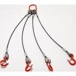 玉掛けワイヤロープスリング アルミロックスリング (4本吊りタイプ