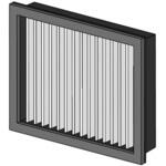 HEP-1714-30 HEPAフィルタ 123×93×34mm チコーエアーテック