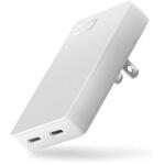CIO-G45W2C-S-WH-M USB充電器 45W USB Type-C 2ポート 薄型 NovaPort SLIM DUO ACアダプター ホワイト CIO