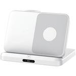 AWPD-V015WEW/AS-WH 卓上 ワイヤレス充電スタンド 3in1 スマホ・イヤホン・ウォッチ アドテック