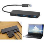 USB3.0 スリム4ポート ハブ と Lenovo ThinkPad P14s 2021年版 14インチ 反射防止 保護フィルム セット メディアフューチャー