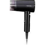 ヘアドライヤー マイナスイオン 折りたたみ 海外対応 軽量 電圧切替可(100-120V⇔200-240V) Cタイプ変換プラグ付 ブラック テスコム