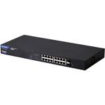 EHB-SG2C16F-PL スイッチングハブ LANハブ 16ポート Giga対応 1000/100/10Mbps 金属筐体 AC電源 ファンレス 静音 エレコム
