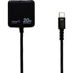 AKJ-PD20 BK PD20W対応AC充電器直付けTYPE-C BK エアージェイ