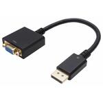 Displayport→VGA変換アダプタ 15cm Displayportオス-VGAメス ホーリック