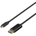 BDCDP10BK ディスプレイ変換ケーブル USB Type-C - DisplayPort 1m ブラック BUFFALO(バッファロー)