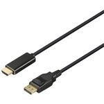 BDPHD10BK DP-HDMI変換ケーブル 1m ブラック BUFFALO(バッファロー)