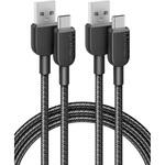 B81G6011 Anker 310 高耐久ナイロン USB-C & USB-A ケーブル 1.8m 2本セット Anker(アンカー)