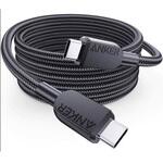 A81C6011 Anker USB-C & USB-C ケーブル (高耐久ナイロン) 1.8m ブラック Anker(アンカー)