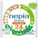 ネピアネピecoキッチンタオル2．4倍巻 王子ネピア