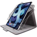 iPad Air 10.9インチ 第5世代 第4世代 (2022/2020年) ケース カバー 手帳型 フラップ ソフトレザー マグネット 360度回転 ハンドベルト ブラック エレコム