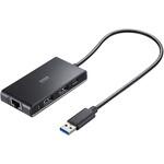USB-3HLS8BK USBハブ_USB 10Gbps2.5GLANアダプタ付き サンワサプライ