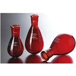 茶褐色茄子形フラスコ(透明摺) 1547シリーズ コスモスビード