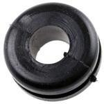 633-02070 HV1207-PVC-FR-BK 配線グロメット ケーブルグロメット 最大ケーブル径：6mm 1袋 100個入 ヘラマンタイトン(旧:タイトン)
