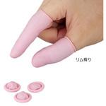 クリーンノールディスポ指サック ピンク アズワン