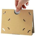 卓上カレンダーケース 折りたたみ式カレンダーケース 本体名入れスペース付き(はがきサイズ) 紙製タイプ ジャストコーポレーション