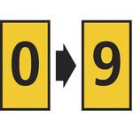 ケーブルマーカー 黄 なし 1袋 200個入 ヘラマンタイトン(旧:タイトン)