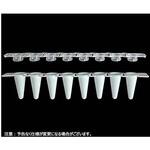 PCR-0108LP-TCP-W 0.1mL 8連ロープロファイルチューブ 白色薄壁タイプ，8連クリアキャップ PCR-0108LP-TCP-Wシリーズ Novas Bio