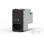 EMIフィルタ 電源ラインフィルタ ノイズフィルタ 6A スナップイン 0.005 mA Single Stage 1箱 16個入 TE CONNECTIVITY