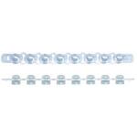 PCR-8CNEW PCR 8連チューブ用キャップ ドームトップ 0.2ml ナチュラル PCR-8CNEWシリーズ ビーエム機器