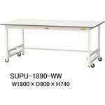 軽量作業台/耐荷重150kg_ワンタッチ移動H740_ワークテーブル150シリーズ 山金工業