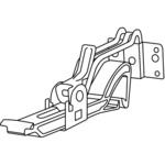 LK15T 新・丸トップRV105 ブラケット正面打(吊) ワンタッチ自在式 0-45～60 エスロン
