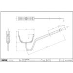 LD08G ライナートップX40 ステンレス金具横打 角足 L220 エスロン