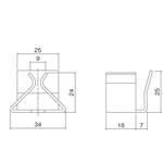 Cクリップ 鋼板製グレーチング 横断溝用みぞぶた用Cクリップ ニムラ