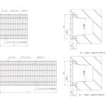 鋼板製グレーチング かさ上げ式みぞぶた〈国土交通省型〉 プレーンタイプ PF-AN/BN(一般型) ニムラ