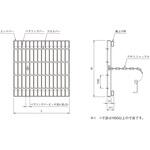 鋼板製グレーチング ますぶた(都営住宅局型) ノンスリップタイプ CD-V(スベリ止) ニムラ