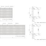 鋼板製グレーチング かさ上げ式みぞぶた〈自由勾配型〉 ノンスリップタイプ VS-AJV/BJV(スベリ止) ニムラ