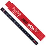 ロングライフプラス コンポジット 2mプラスチック折尺(10折)赤 Wiha(ビーハ/ノガ)