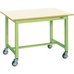 中量作業台(KTタイプ/耐荷重300kg/メラミン天板/H825/キャスター付) サカエ