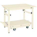 軽量ペダル昇降移動式作業台(TKK/耐荷重300kg/スチール天板/H740～1040) サカエ