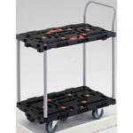 連結型樹脂製台車ビートル 2段式自在・固定タイプ(ハンドル付) TRUSCO