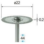 電着ダイヤモンドディスク (軸径3mm) NSK(ナカニシ)