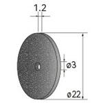 切断砥石ディスク (中心穴径1．8mm・3mm・6mm WA) NSK(ナカニシ)