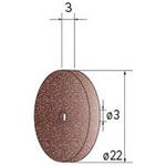 切断砥石ディスク 高硬度金属用 (中心穴径1．8mm・3mm WA) NSK(ナカニシ)