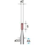 ゴム砥石 ハイパワーポリッシャー (軸径3mm 円筒型) NSK(ナカニシ)