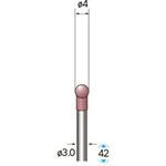ゴム砥石 ハイパワーポリッシャー (軸径3mm 球型) NSK(ナカニシ)