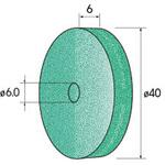 ハイパワーホイールゴム砥石 (中心穴径6mm) NSK(ナカニシ)