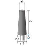 49678 セミロングコーンサンダー専用ホルダー (軸径6mm) NSK(ナカニシ)