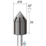 49820 キャップサンダー専用ホルダー (軸径3mm・6mm 円筒先三角型) NSK(ナカニシ)