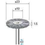 砥粒入りナイロンブラシ (軸径3mm) NSK(ナカニシ)