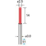 セラミックファイバーブラシ 先端角90°(軸径3mm) NSK(ナカニシ)